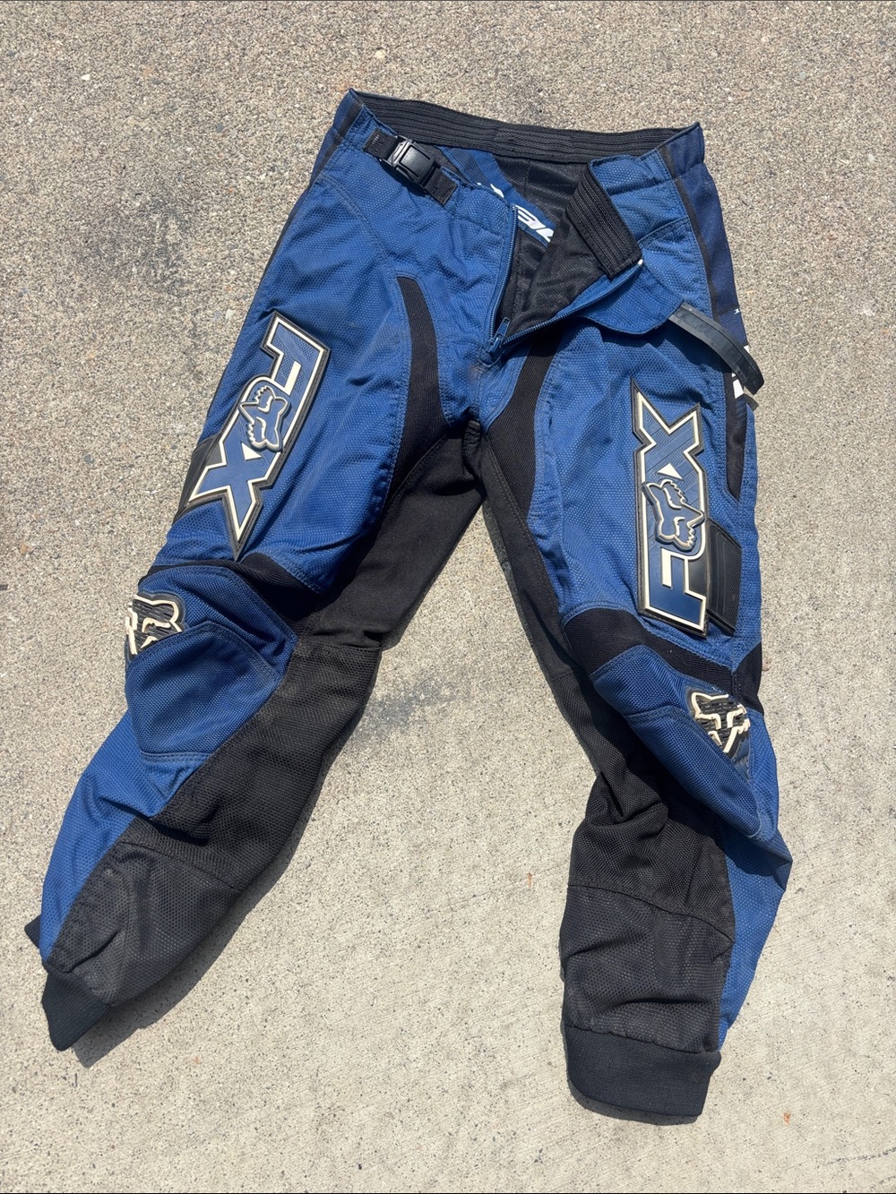 Fox Blue and Black Motocross Pants